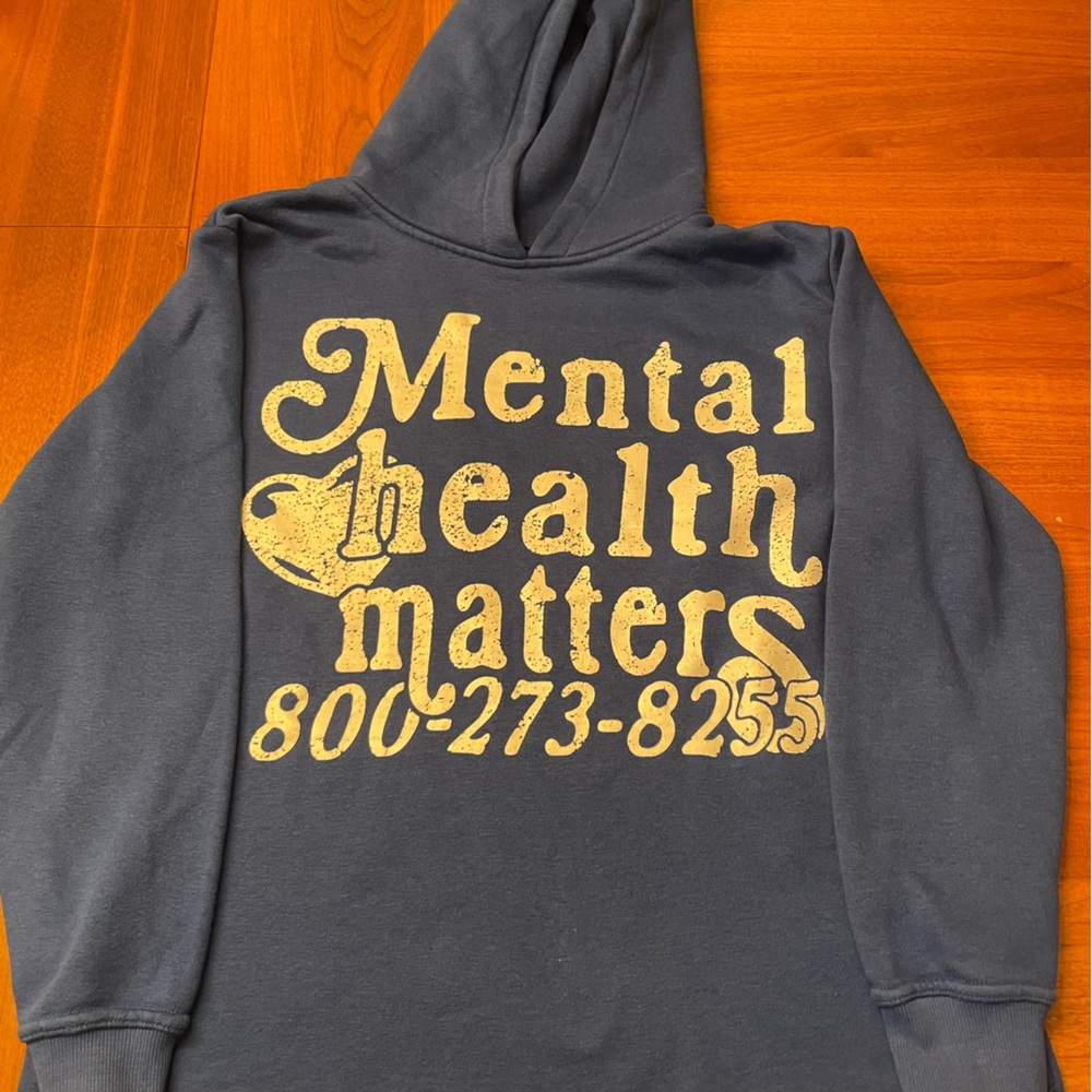 Sopula - Blue “Mental Health Matters” Hoodie - Picture 2 of 3